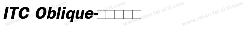 ITC Oblique字体转换